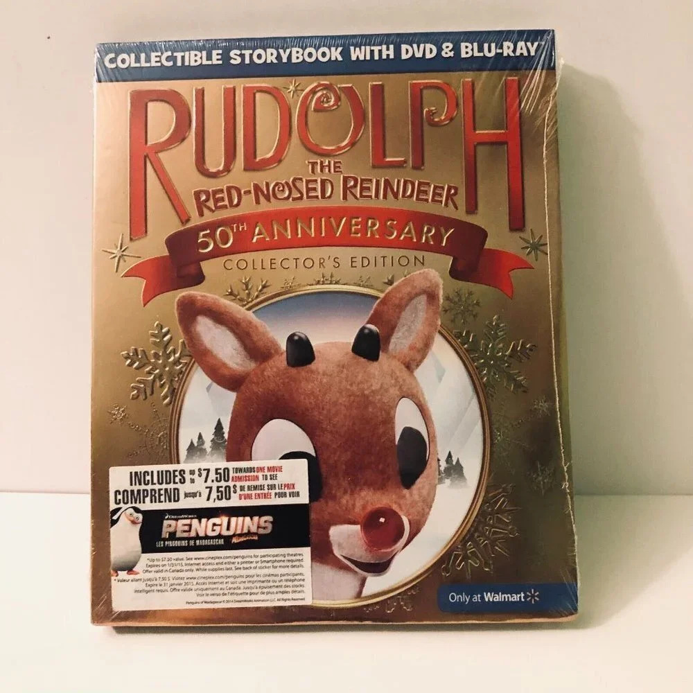Rudolph The Red Nosed  Reindeer 50th Anniversary DVD Blu Ray Sealed
